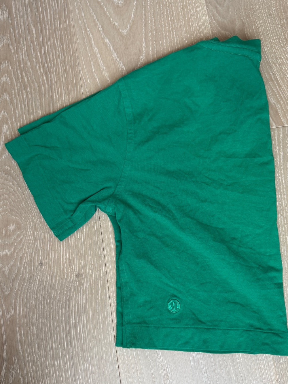 lululemon athletica Green Cropped  Athletic Shirt